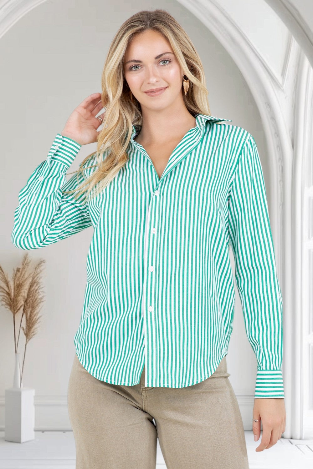 PST1029_GREEN STRIPE