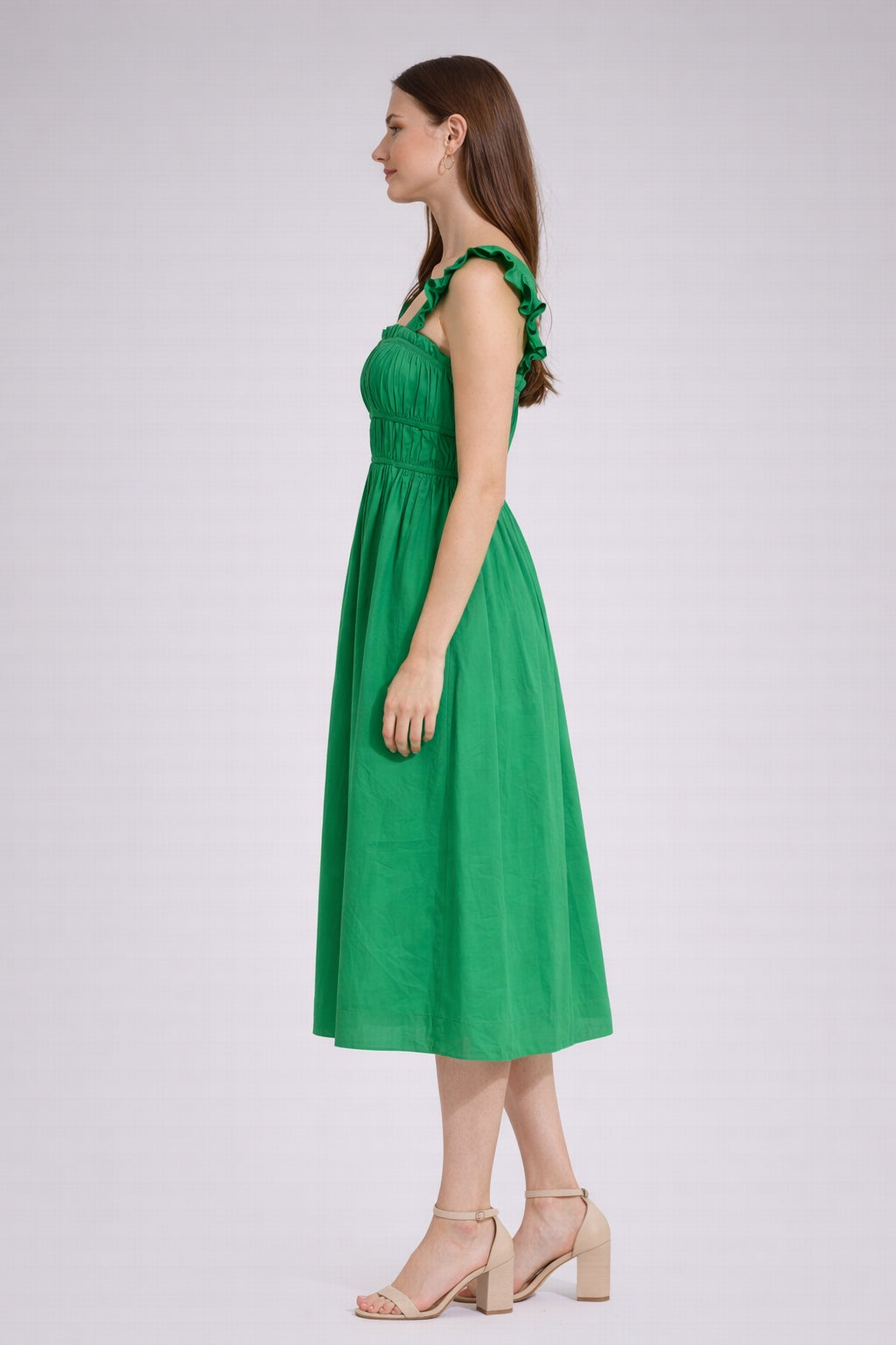 Smocked Square Neck Maxi Dress Womens Boutique Summer Dress