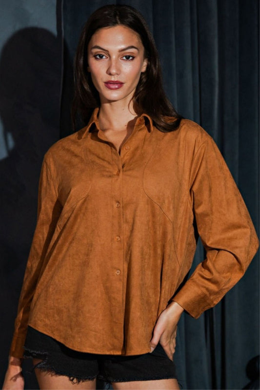 Western Vegan Suede Shirt