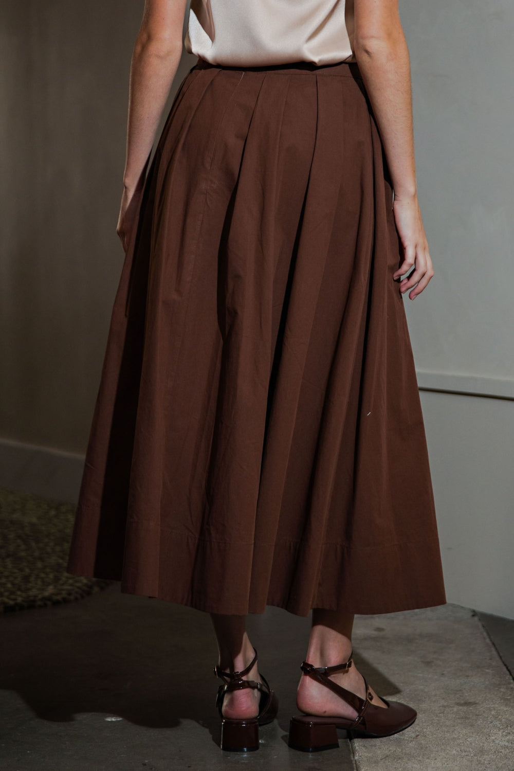 PSB4003-MIDI SKIRT _EXPRESSO