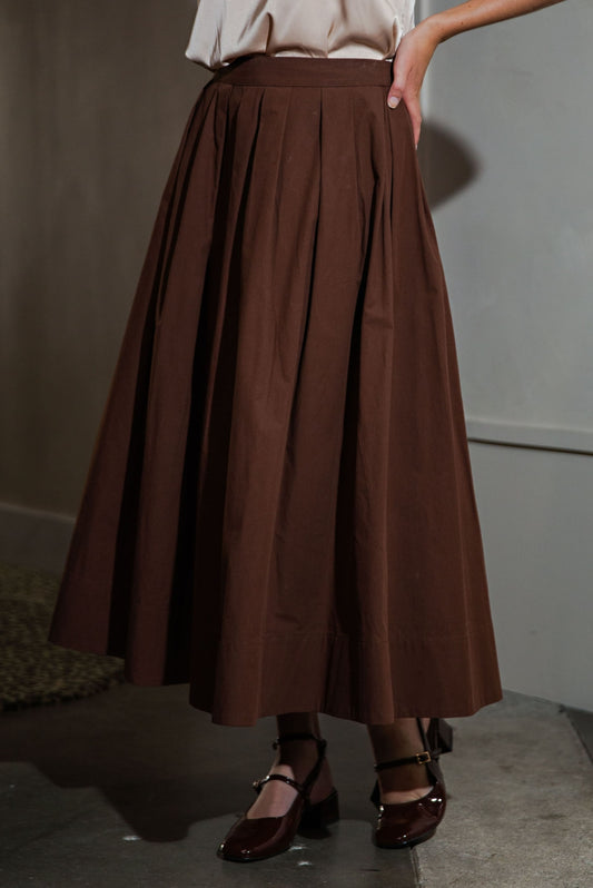 PSB4003-MIDI SKIRT _EXPRESSO