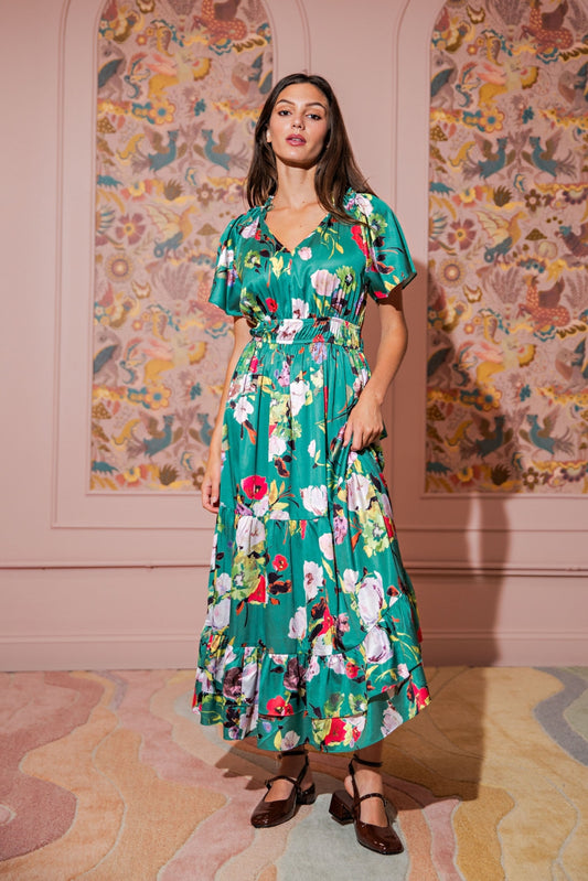 PSD5052_GARDEN GREEN FLORAL