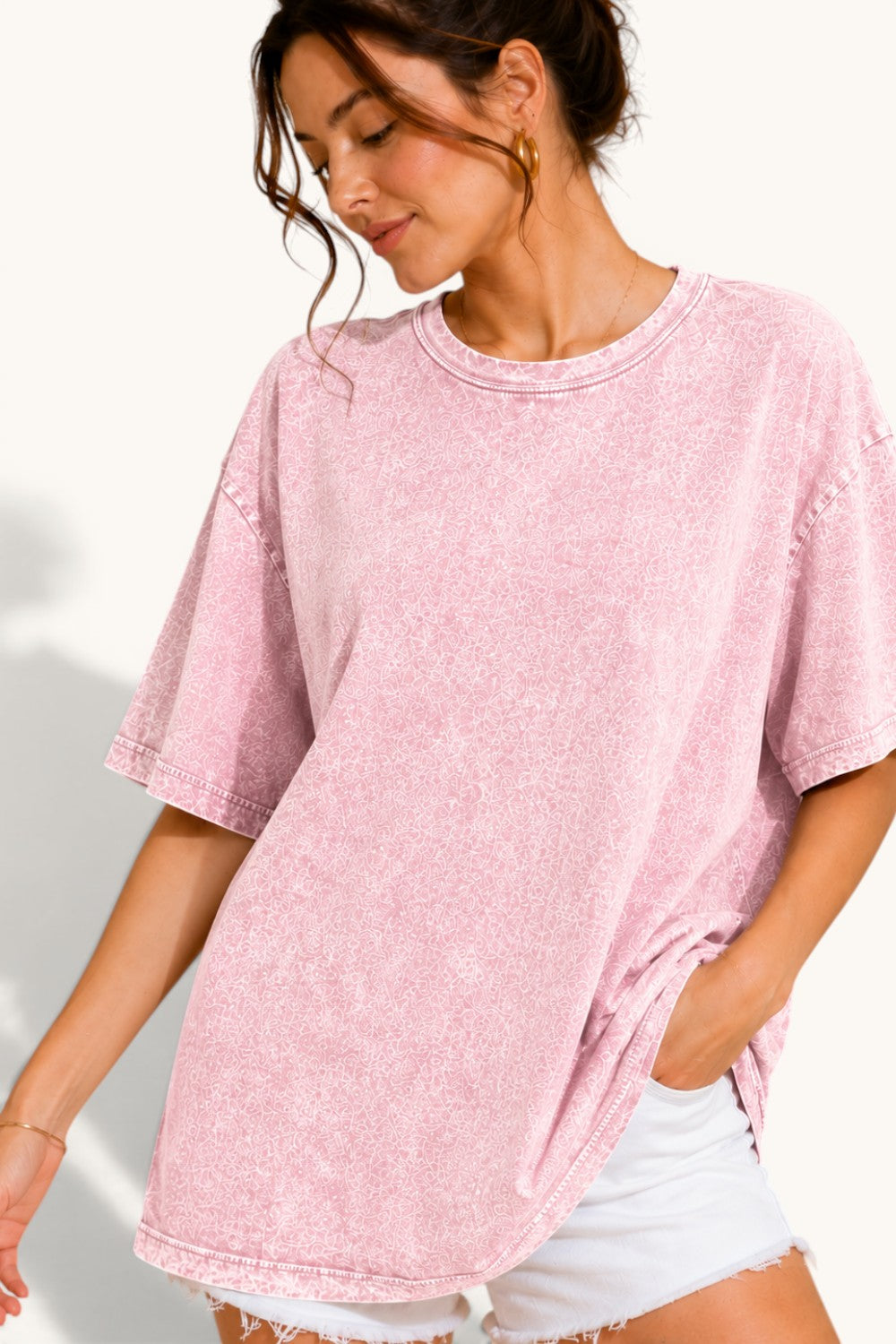Mineral Washed S/S Boyfriend Fit Tee
