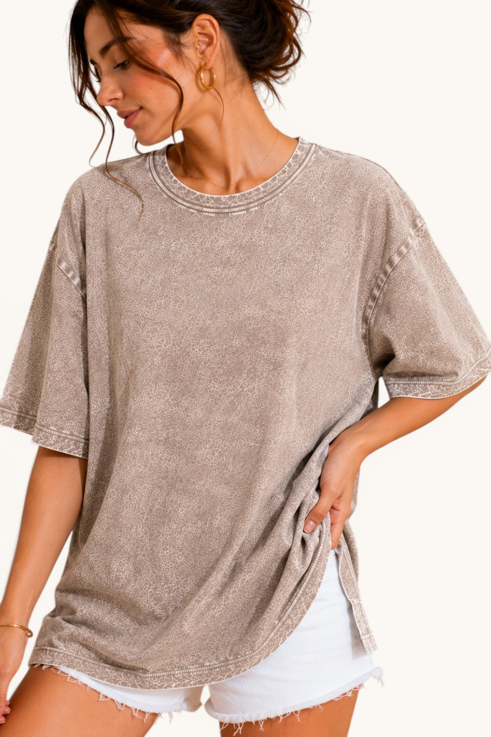 Mineral Washed S/S Boyfriend Fit Tee