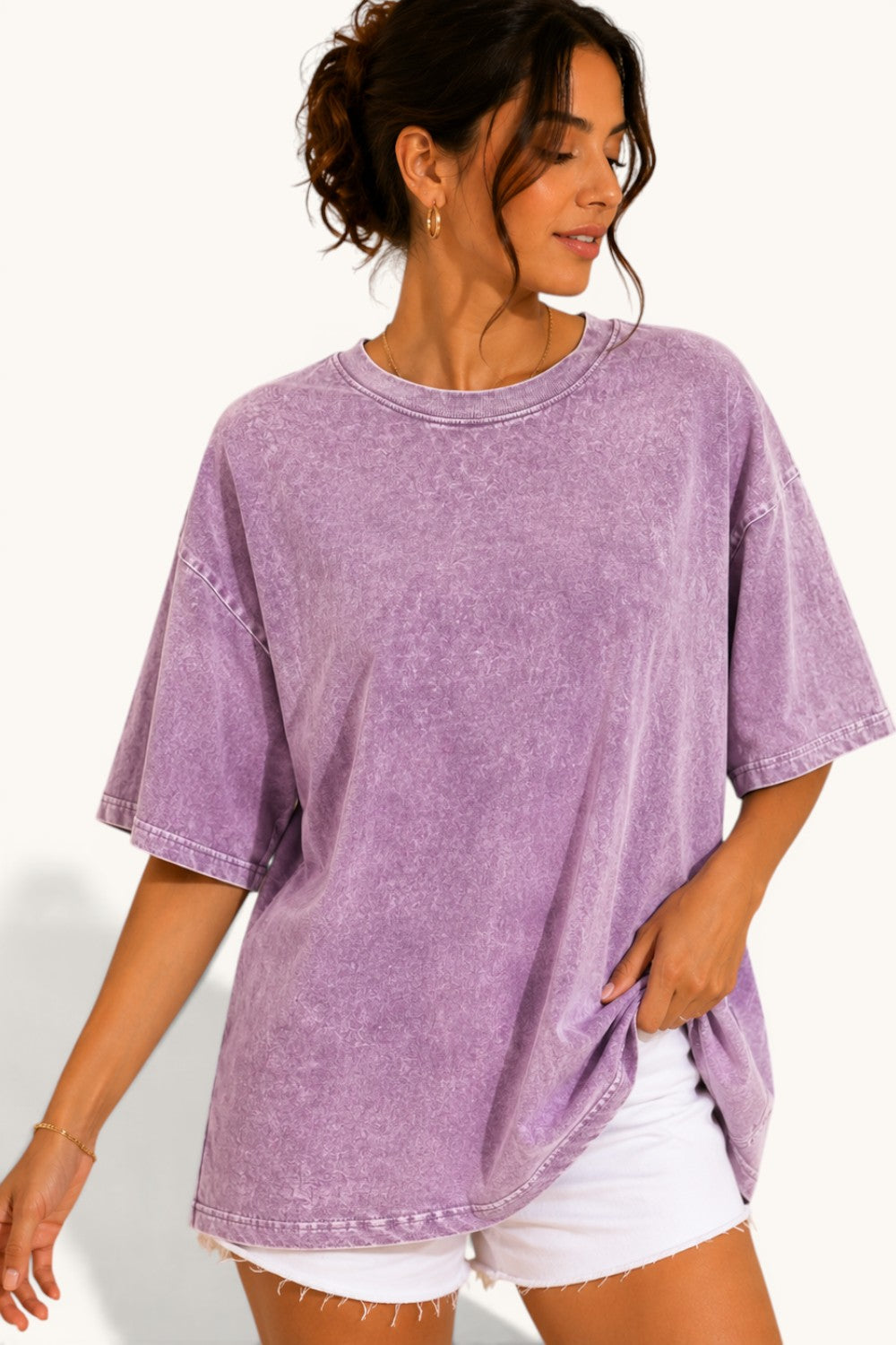 Mineral Washed S/S Boyfriend Fit Tee