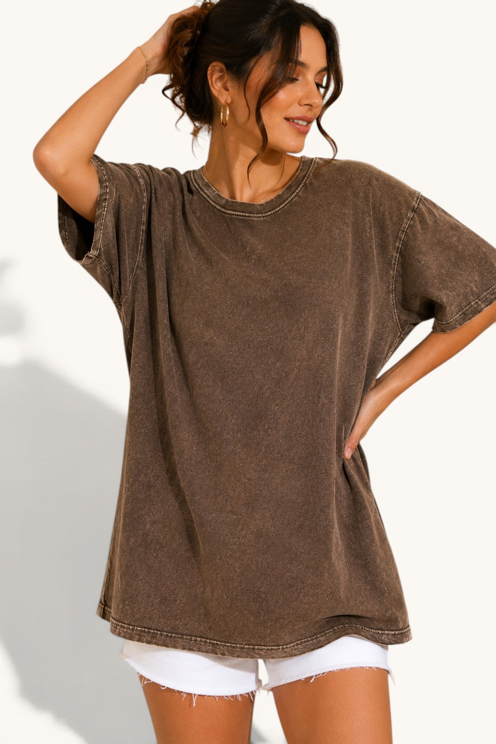 Mineral Washed S/S Boyfriend Fit Tee