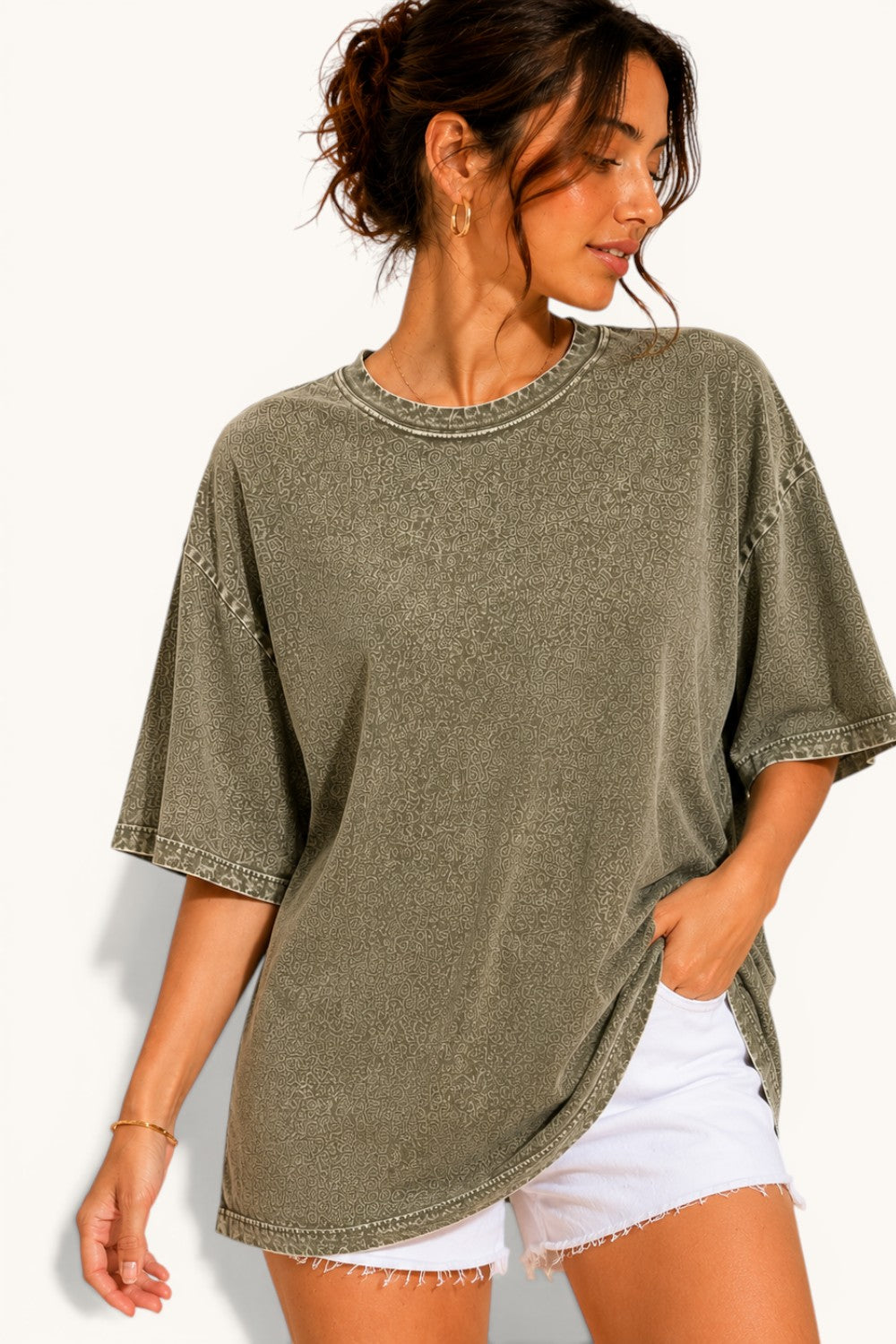 Mineral Washed S/S Boyfriend Fit Tee