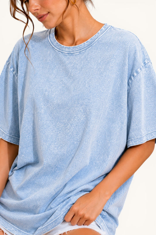 Mineral Washed S/S Boyfriend Fit Tee