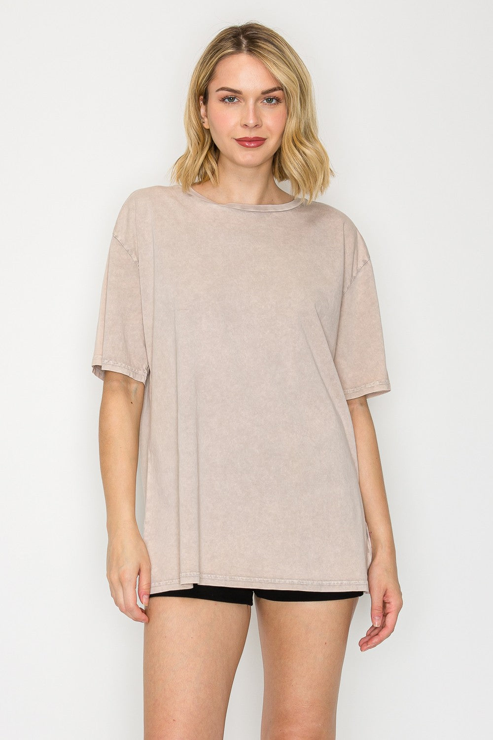 Mineral Washed Cotton Crop Tee – Vintage Boxy Fit
