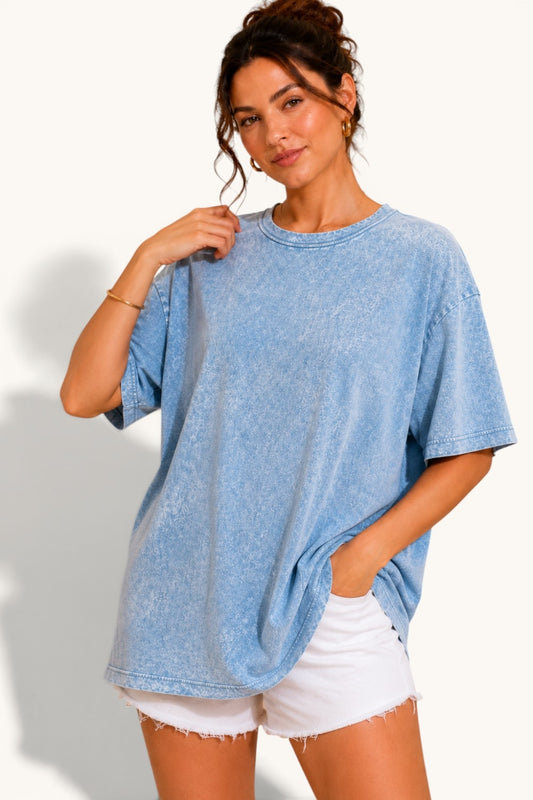 Mineral Washed S/S Boyfriend Fit Tee