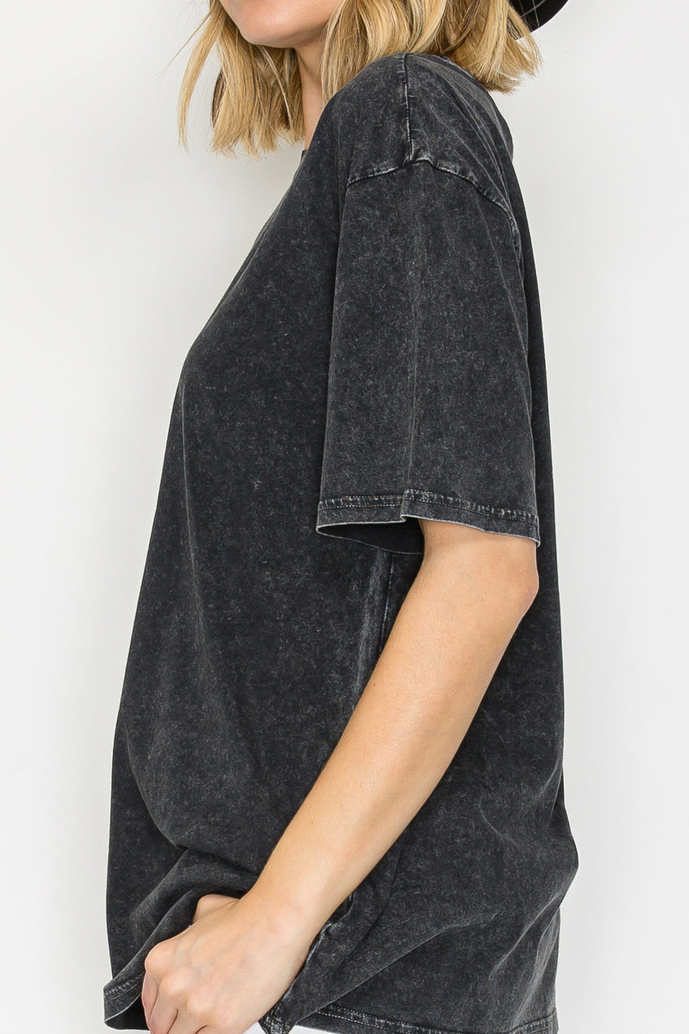 Mineral Washed Cotton Crop Tee – Vintage Boxy Fit