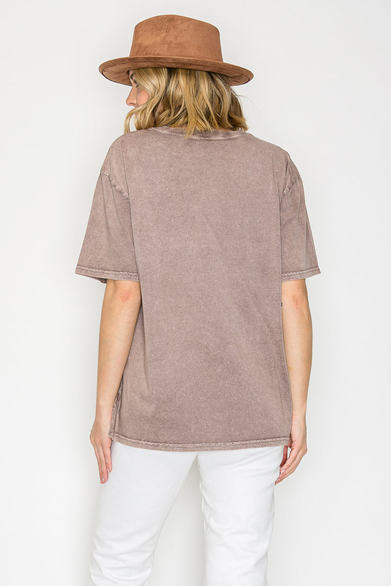 Mineral Washed Cotton Crop Tee – Vintage Boxy Fit