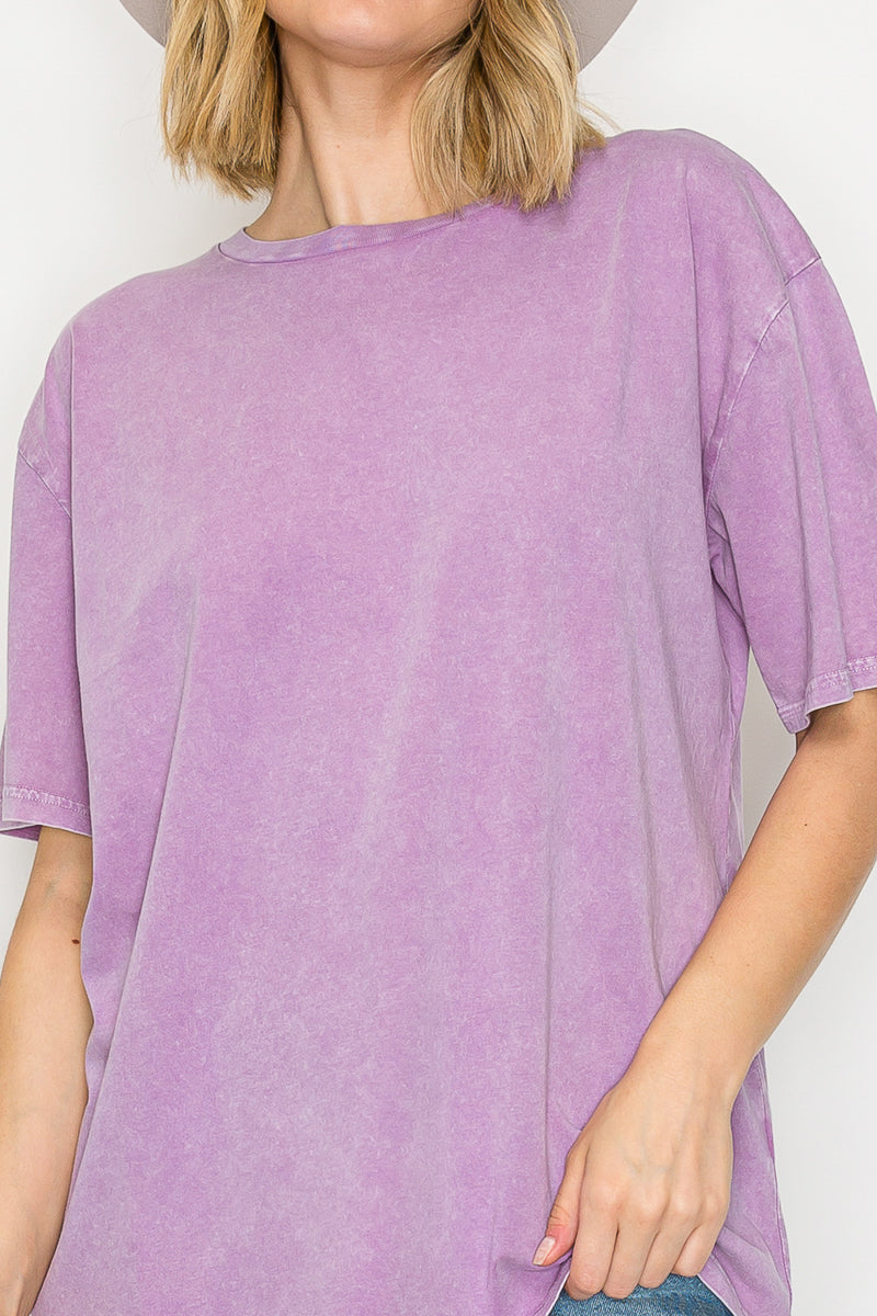 Mineral Washed Cotton Crop Tee – Vintage Boxy Fit