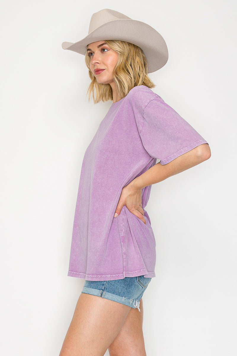 Mineral Washed Cotton Crop Tee – Vintage Boxy Fit