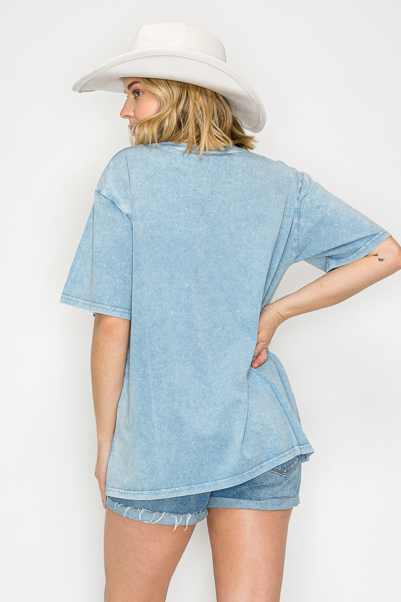 Mineral Washed Cotton Crop Tee – Vintage Boxy Fit